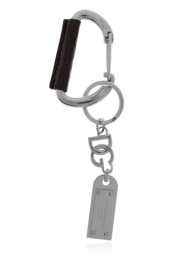 Silver Keychain with Logo Dolce & Gabbana - Vitkac France